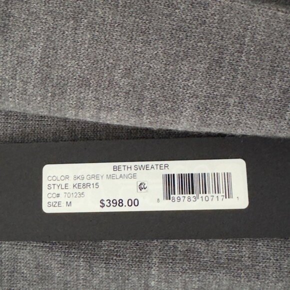 Kobi Halperin Open Front Beth Sweater Blazer Wool Blend Grey NWT MSRP $398 - Picture 6 of 8